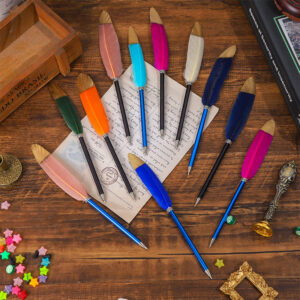 Wholesale Silver Pen Case Feather Pen