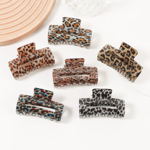 Wholesale Imitation Acetate Leopard Print Grab Clip