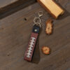 Wholesale Sports Style Rugby, Football, Basketball Pattern, Oil Edged Leather Keychain