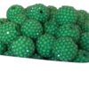 Wholesale 20MM Resin Dark Blue Dark Green Transparent Diamond Ball Beads