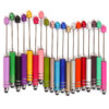 Wholesale Beadable Pnes Colorful Gradient Stylus Pen DIY Plastic Pen