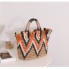 O1CN01mwIIBq1bcBE1mVImi_1089503485-0-cib Wholesale Straw Color Block Beach Bag
