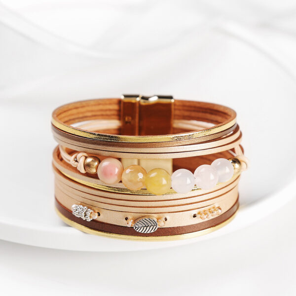 O1CN01mwf0E01s8GfOX7NAH_2214454395721-0-cib Wholesale Baroque Freshwater Pearl Braided Multi-Layered Leather Bracelet