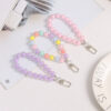 Wholesale Acrylic Candy Color Beaded Bracelet Keychains