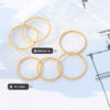 Wholesale Titanium Steel Ring Plated with 18k Real Gold Ring