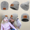 Wholesale Winter Acrylic Woolen Set MAMA Knitted Hat
