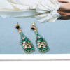 Wholesale Party Wine Bottle Alloy Earrings