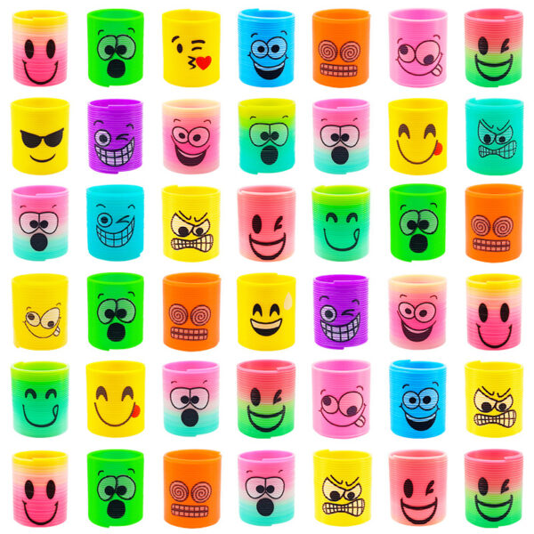 Wholesale Smiling Face Folding Rainbow Circle Plastic Toys