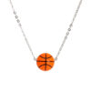 Wholesale Silicone Basketball Pendant Stainless Steel Necklaces