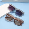 Wholesale Imitation Diamond Square Gradient Fashion Sunglasses Trendy Driving Sunglasses