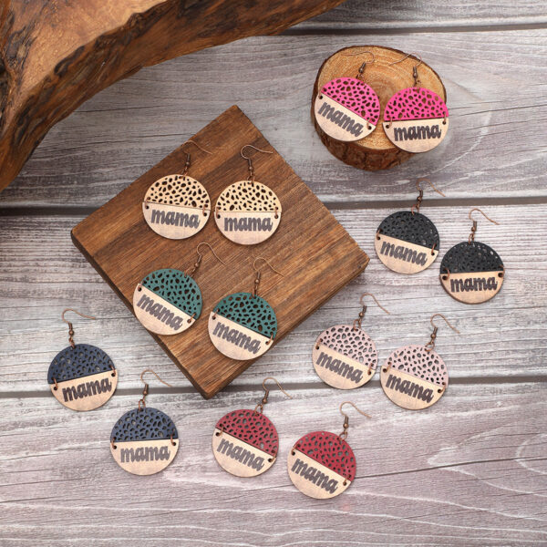 O1CN01n2foVV1ftMfF3UkMo_3172764064-0-cib Wholesale Vintage Leopard Print Cross Hollow Wood Chip Round Earrings