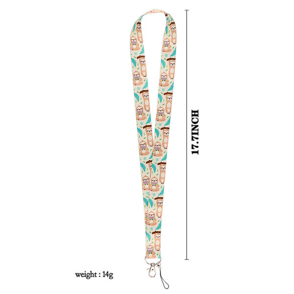 O1CN01n2xKdG22AERLuhgqc_2207561887079-0-cib Wholesale Polyester Cute Sloth Mobile Phone Lanyard Keychain