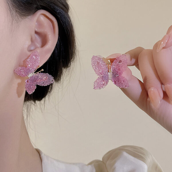 O1CN01n33lXA1veHGfV9yom_2211641826197-0-cib Wholesale 925 Silver Pin Butterfly Resin Earrings