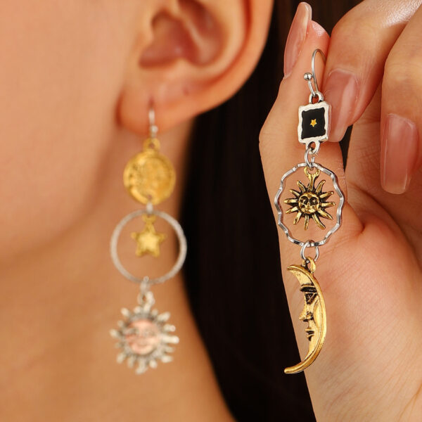 Wholesale Bohemian Star and Moon Earrings