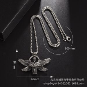 Six-wing prayer angel--silver