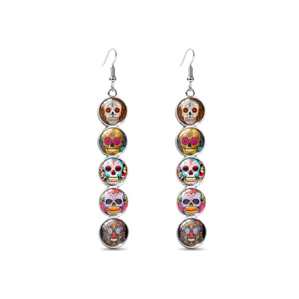 O1CN01n4UQxr23GTV0S36oP_2207689617228-0-cib Wholesale Western Style Calavera Skull Earrings