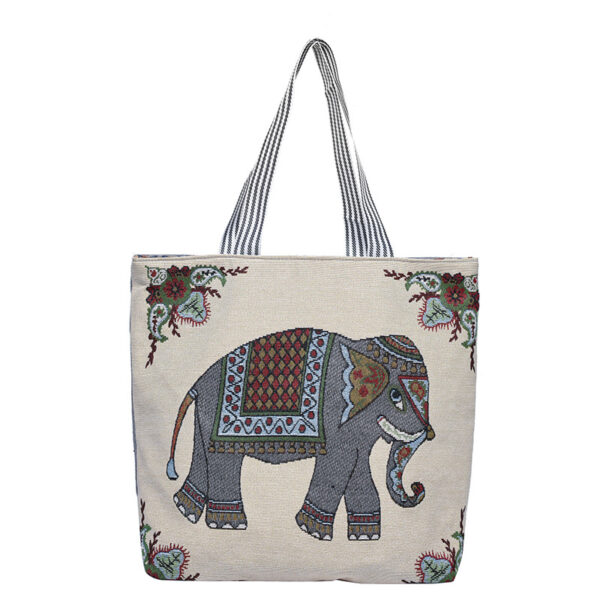 Wholesale Vintage Embroidery Knitted Bag Canvas Bag