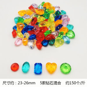 Mixed color 5 diamonds (150/kg)