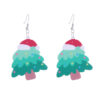 Wholesale Christmas Snowman Boots Christmas Tree Acrylic Earrings