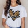 O1CN01n8Ayhj1ta2LU06YT6_2206787565917-0-cib Wholesale Cotton MAMA Mother's Day Love Pattern Round Neck Short Sleeves