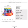 Wholesale Tie-dye Double-sided Outdoor Sunshade Printed Bucket Hat