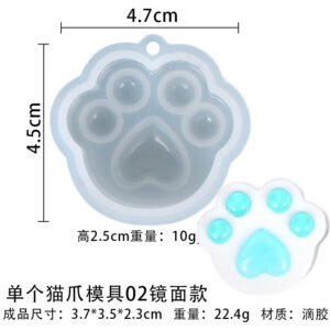 Single cat claw mold 02 mirror model