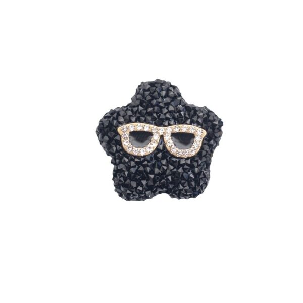 Wholesale Acrylic Small Star Sugar Pen Caps Beaded