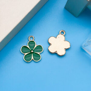 1 dripping green flower 14x17mm-17538-1.1g