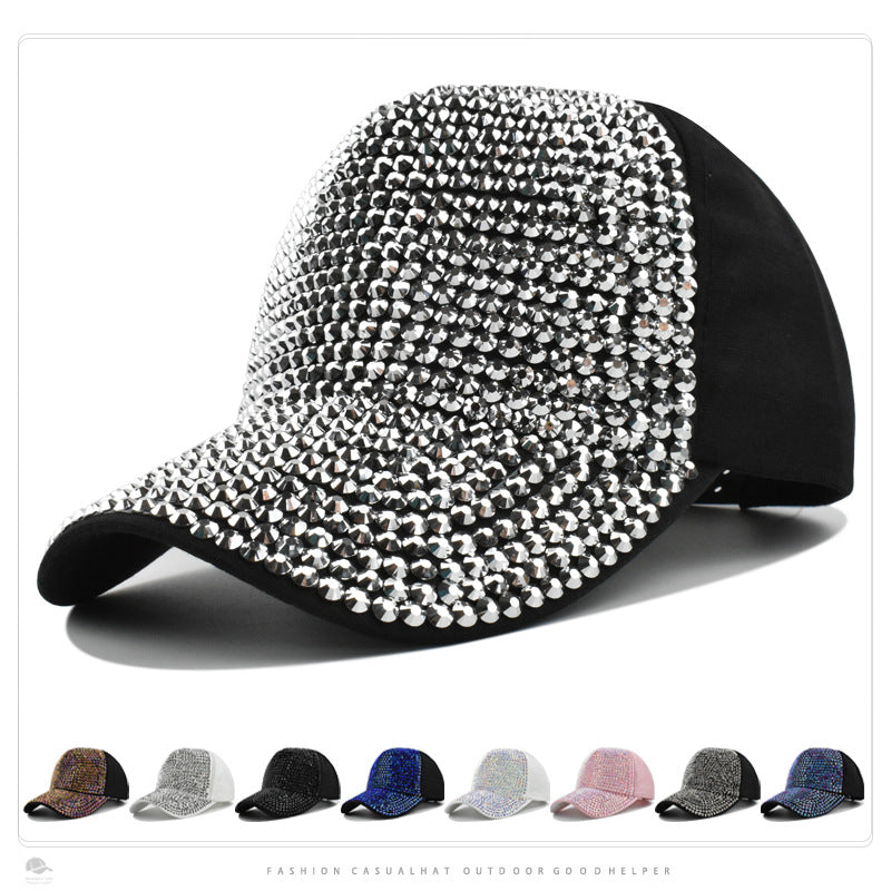 Wholesale lyester Baseball Cap with Diamonds