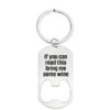 Wholesale Father's Day Gift Lettering Metal Bottle Opener Keychain