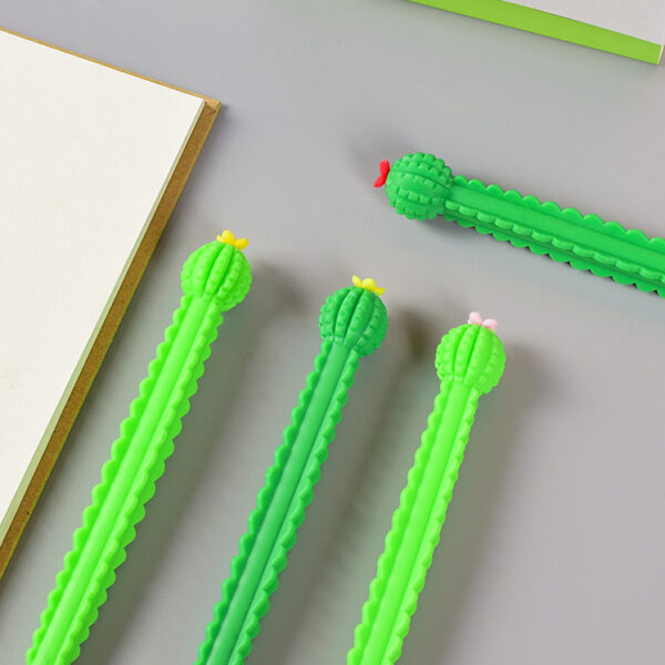 Wholesale Plastic Flower Cactus Gel Pen