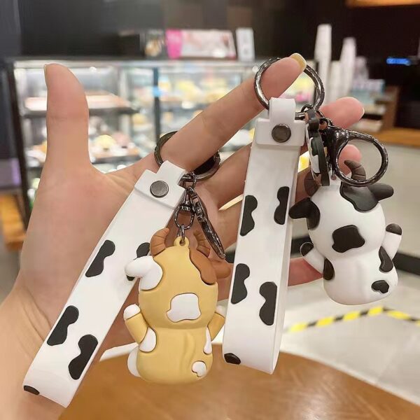 Wholesale Silicone Cow Cute Keychain