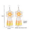 Wholesale Flowers Tassels Rice Beads Earrings