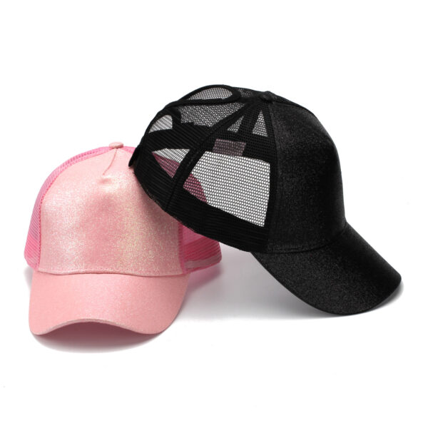 O1CN01nKmKsM1fipKdkCHVT_2215600164041-0-cib-1 Wholesale Glitter Ponytail Baseball Mesh Cap
