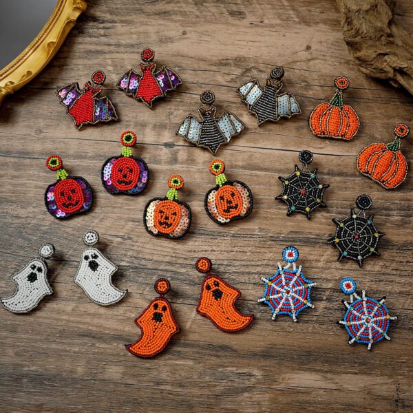 Wholesale Funny Halloween Hat Beads Earrings
