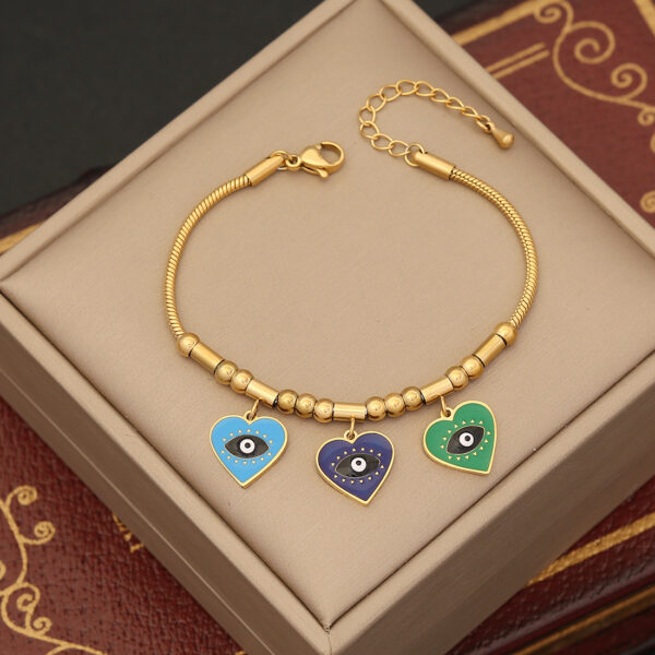 O1CN01nLhaQb1Fe5GYw9d8p_2043160511-0-cib Wholesale Love Butterfly Eyes Stainless Steel Bracelet