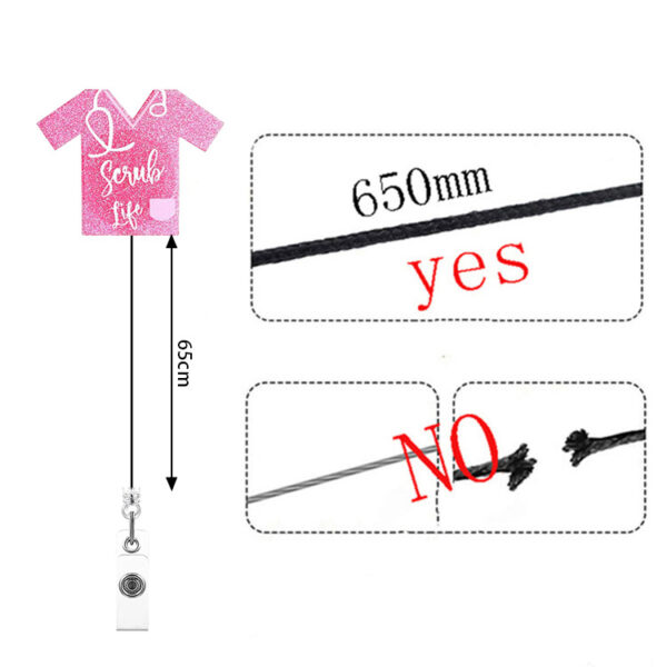 O1CN01nMeNn71DSyOC1daV2_971130216-0-cib Wholesale Badge Reels Acrylic Womb Love Clothes Retractable Keychain