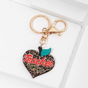 Leopard print love Apple wooden brand