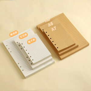 A5 large Kraft paper horizontal line inside page / Inner core (style three)