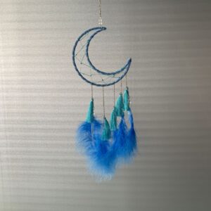 MS9215O blue crescent green tassel