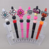 Wholesale DIY Beaded Pen Cartoon Animal Silicone Color Plastic Beaded Ballpoint Pen