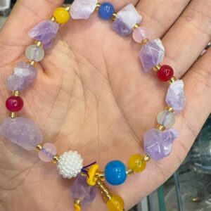 Add pearl ball amethyst