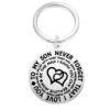 Wholesale Inspirational Father and Son Stainless Steel Keychain