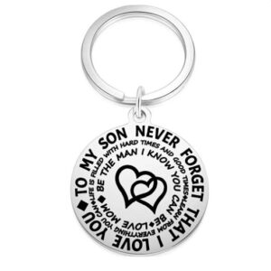Wholesale Inspirational Father and Son Stainless Steel Keychain