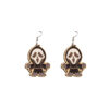 Wholesale Cartoon Halloween Pumpkins Make Weird Ghost Wooden Earrings