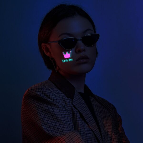 Wholesale Music Festival Concert Luminous Waterproof Tattoo Stickers