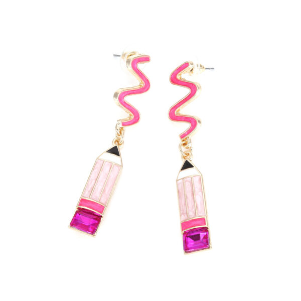Wholesale Teacher's Day Crayon  Alloy Earrings