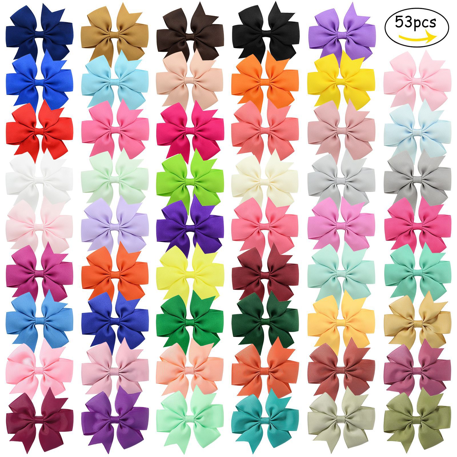 Wholesale Fishtail Bow lyester Hair Clips