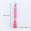 Wholesale Hand Woven Cotton Lanyard Keychain