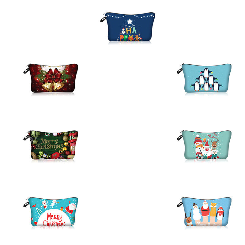 Wholesale Christmas lyester Cosmetic Bag